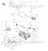 CARBURETOR voor Kawasaki TERYX4 2021