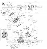 CYLINDER HEAD voor Kawasaki TERYX4 2021