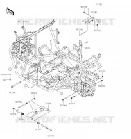 ENGINE MOUNT voor Kawasaki TERYX4 2021