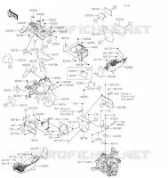 FRAME PARTS(ARRI&Egrave;RE) voor Kawasaki TERYX4 2021