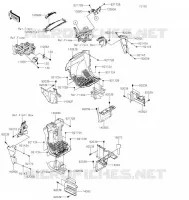 FRAME PARTS(AVANT) voor Kawasaki TERYX4 2021