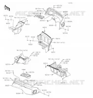 REAR FENDER voor Kawasaki TERYX4 2021