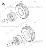 WHEELS   TIRES voor Kawasaki TERYX4 2021