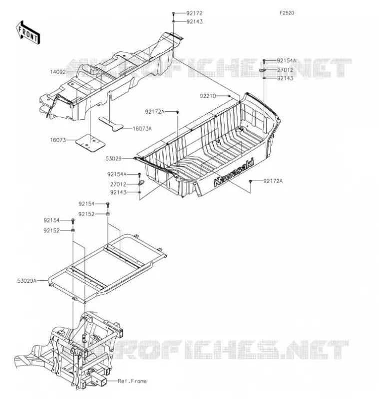 LUGGAGE (S) Kawasaki SSV 800 2021 TERYX4  KRT800KMFNN