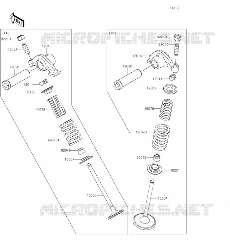 VALVE Kawasaki TOUT-TERRAIN 230 2021 KLX230R S  KLX230FMFNN