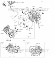 CRANKCASE(S) voor Kawasaki BRUTE FORCE 750 4X4I EPS 2021
