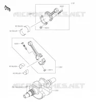 CRANKSHAFT voor Kawasaki BRUTE FORCE 750 4X4I EPS 2021