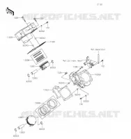 CYLINDER   PISTON  voor Kawasaki BRUTE FORCE 750 4X4I EPS 2021