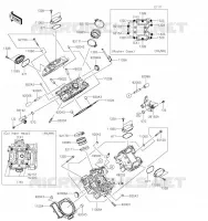 CYLINDER HEAD voor Kawasaki BRUTE FORCE 750 4X4I EPS 2021