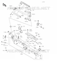 EXHAUST voor Kawasaki BRUTE FORCE 750 4X4I EPS 2021
