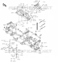 FRAME PARTS (COUVERTURE) voor Kawasaki BRUTE FORCE 750 4X4I EPS 2021