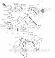 FRONT FENDER voor Kawasaki BRUTE FORCE 750 4X4I EPS 2021