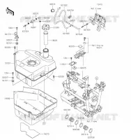 FUEL TANK voor Kawasaki BRUTE FORCE 750 4X4I EPS 2021