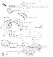 LABELS voor Kawasaki BRUTE FORCE 750 4X4I EPS 2021