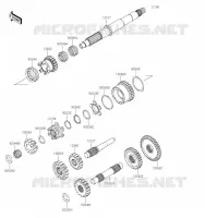 TRANSMISSION voor Kawasaki BRUTE FORCE 750 4X4I EPS 2021