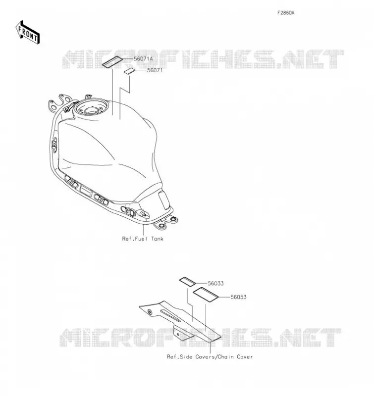 LABELS(HJF/HKF) Kawasaki MOTOS 650 2017 Z650  ER650HHF