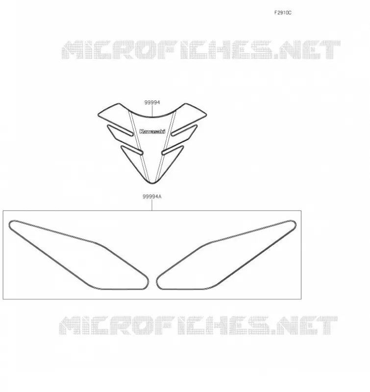 ACCESSORY(Pads) Kawasaki MOTOS 650 2017 Z650  ER650HHF