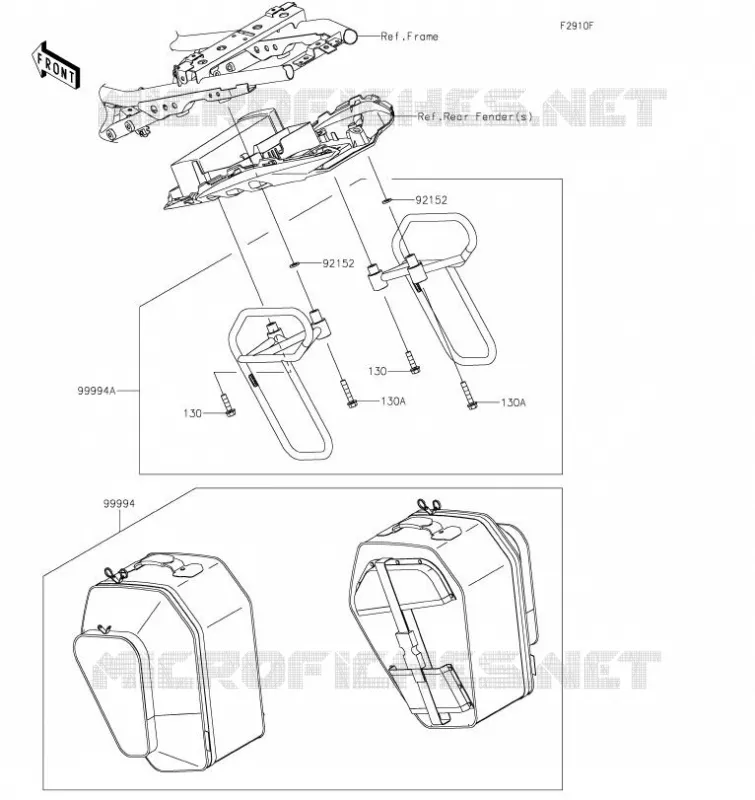 ACCESSORY(Pannier) Kawasaki MOTOS 650 2017 Z650  ER650HHF