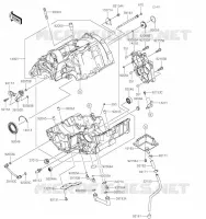 CRANKCASE(S) voor Kawasaki Z650 2017