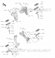 FOOTREST voor Kawasaki Z650 2017
