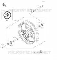 FRONT WHEEL voor Kawasaki Z650 2017