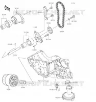 OIL PUMP   OIL FILTER voor Kawasaki Z650 2017