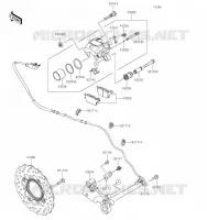 REAR BRAKE voor Kawasaki Z650 2017
