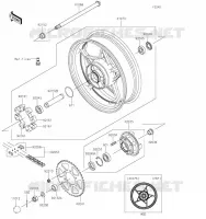 REAR WHEEL   CHAIN voor Kawasaki Z650 2017