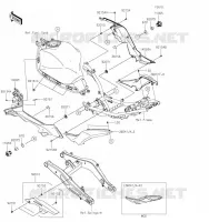 SIDE COVERS   CHAIN COVER voor Kawasaki Z650 2017