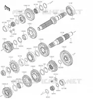 TRANSMISSION voor Kawasaki Z650 2017