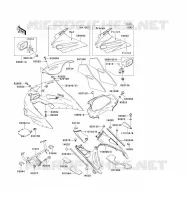 COWLING voor Kawasaki ZZ-R1100 1993
