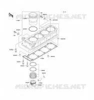 CYLINDER   PISTON  voor Kawasaki ZZ-R1100 1993