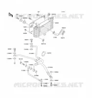 OIL RADIATOR voor Kawasaki ZZ-R1100 1993