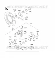REAR BRAKE voor Kawasaki ZZ-R1100 1993