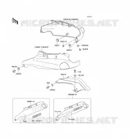 SIDE COVERS   CHAIN COVER voor Kawasaki ZZ-R1100 1993