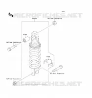 SUSPENSION   SHOCK ABSORBER voor Kawasaki ZZ-R1100 1993