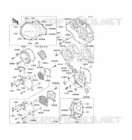 ENGINE COVERS voor Kawasaki ZZ-R1100 1993