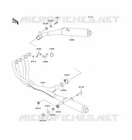 EXHAUST voor Kawasaki ZZ-R1100 1993