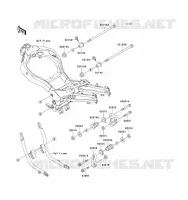 FRAME PARTS (COUVERTURE) voor Kawasaki ZZ-R1100 1993