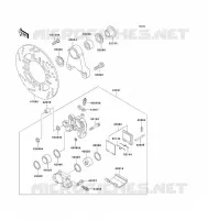 REAR BRAKE voor Kawasaki ZZ-R1100 1993