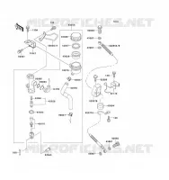 REAR MASTER CYLINDER voor Kawasaki ZZ-R1100 1993