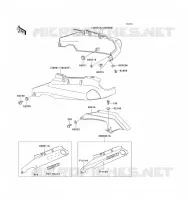 SIDE COVERS   CHAIN COVER voor Kawasaki ZZ-R1100 1993