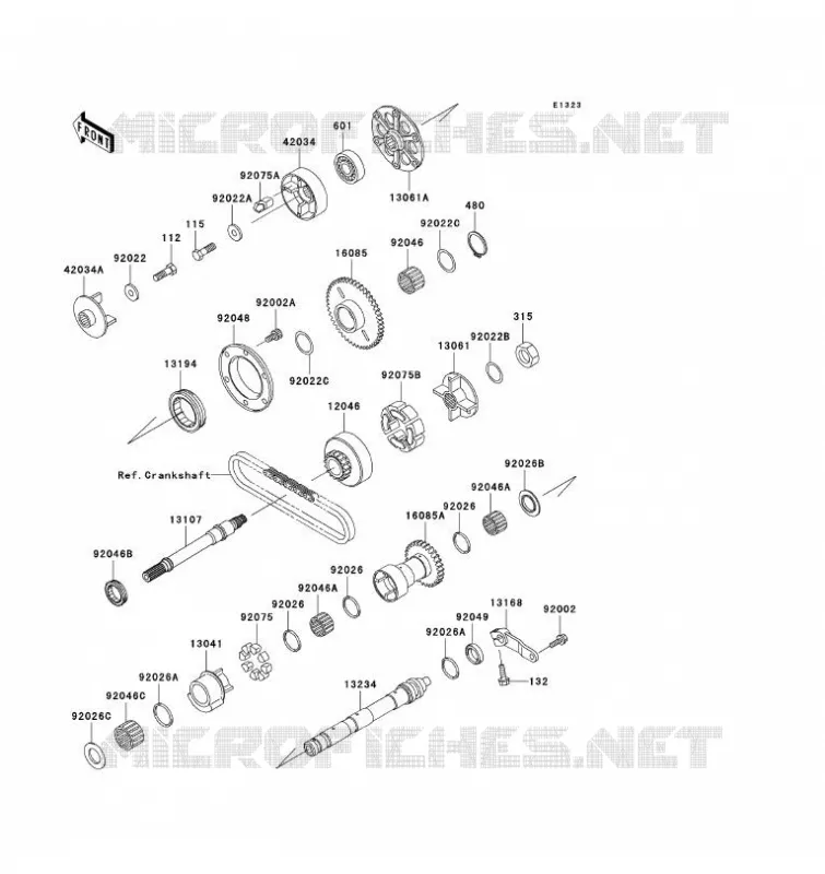 BALANCER Kawasaki MOTOS 1100 1993 ZZ-R1100  ZX1100-D1