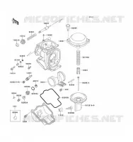 CARBURETOR PARTS voor Kawasaki ZZ-R1100 1993
