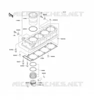 CYLINDER   PISTON  voor Kawasaki ZZ-R1100 1993