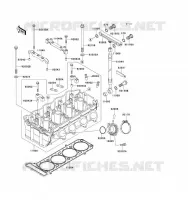 CYLINDER HEAD voor Kawasaki ZZ-R1100 1993