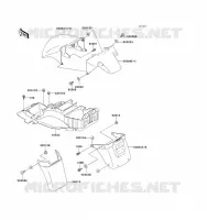 FENDER voor Kawasaki ZZ-R1100 1993