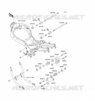 FRAME PARTS (COUVERTURE) voor Kawasaki ZZ-R1100 1993