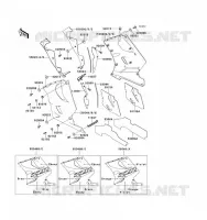 LOWER COWLING voor Kawasaki ZZ-R1100 1993