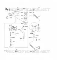 REAR MASTER CYLINDER voor Kawasaki ZZ-R1100 1993